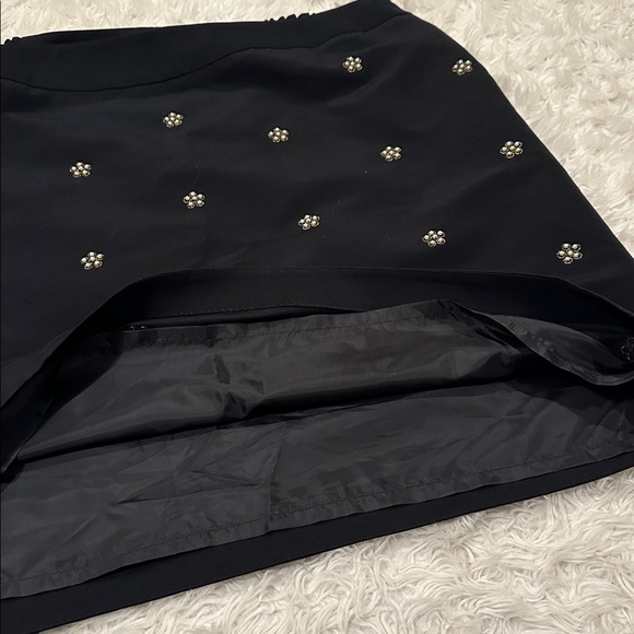 NWT Talbots faux pearl embellished black knee length skirt 20W - Picture 6 of 12